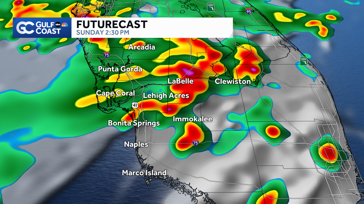 Gulf Coast Weather Impact Day: Sunday's forecast calls for more heavy rain