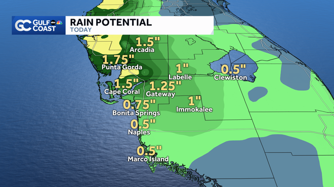 Gulf Coast Weather Impact Day: Sunday's forecast calls for more heavy rain
