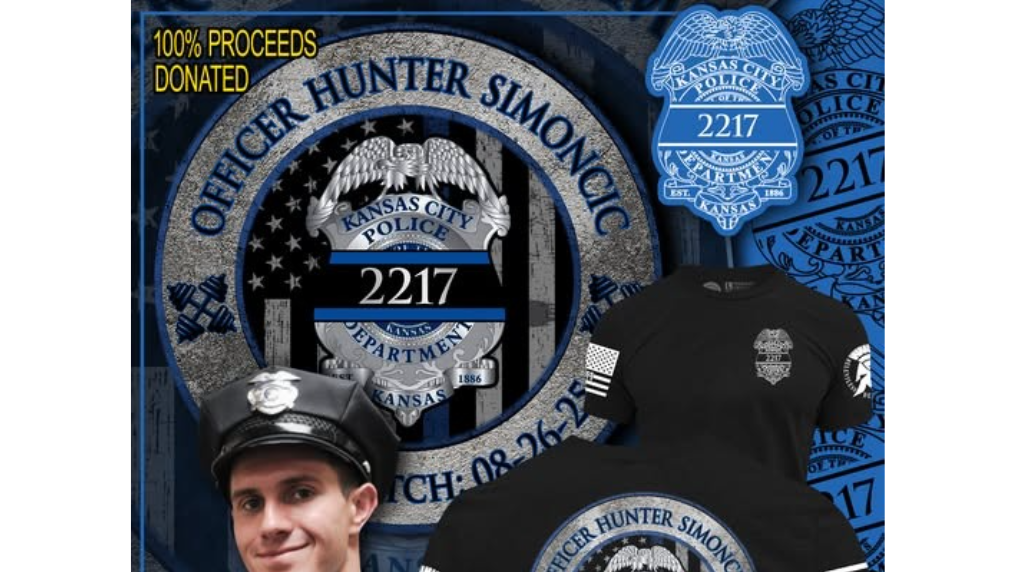 Apparel company sets up T-shirt fundraiser in honor of fallen KCK officer