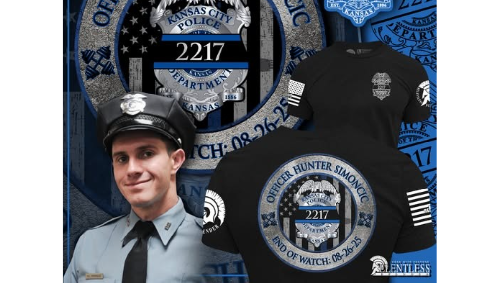Apparel company sets up T-shirt fundraiser in honor of fallen KCK officer