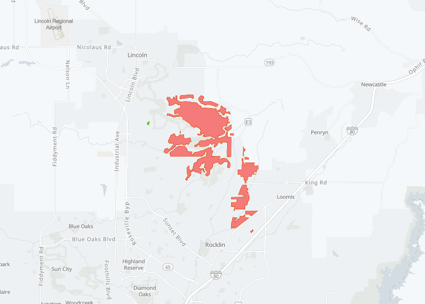 5,000 PG&E customers lose power in Placer County