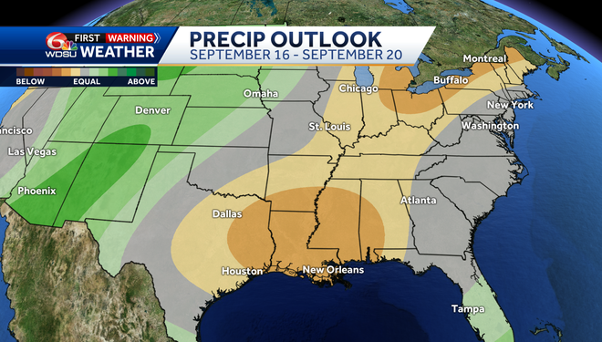 One last day for rain before a dry streak arrives