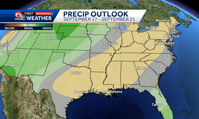 The hot and dry streak is here in your New Orleans forecast
