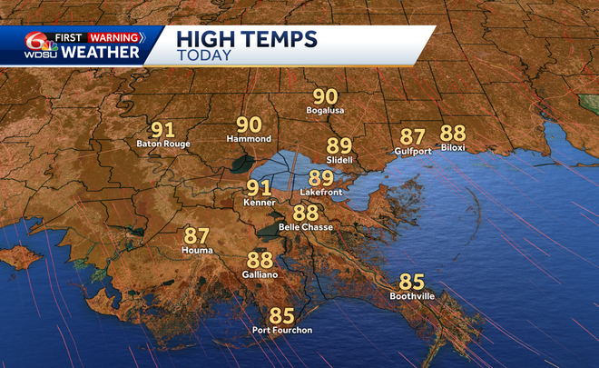 Hot start to Fall with increasing rain chances this week