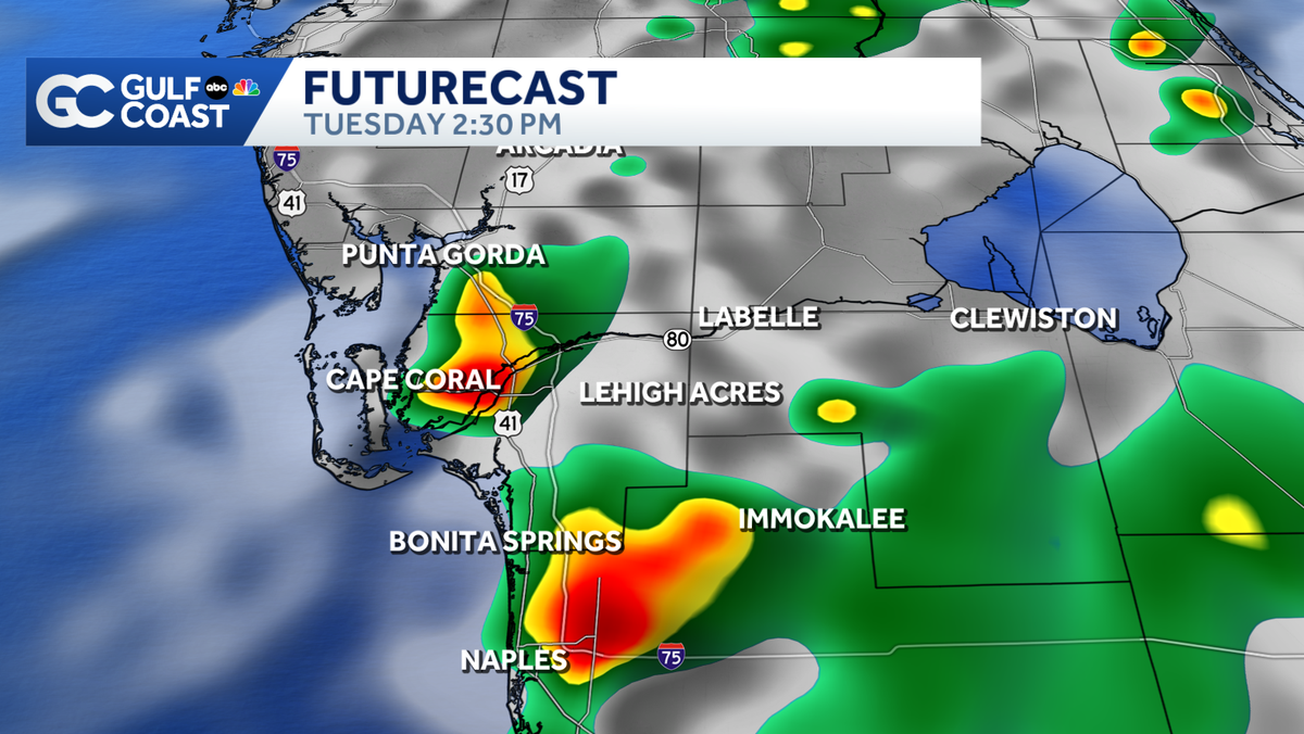 Storms return Tuesday afternoon