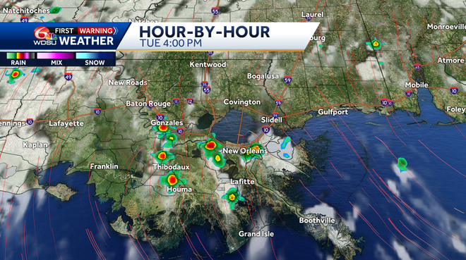 Another really hot day with spotty showers, storms. More rain Wednesday ...