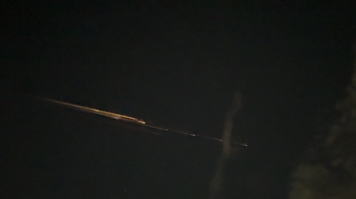 Light seen streaking across Northern California skies