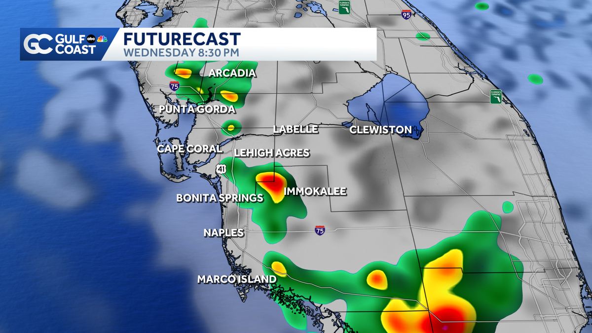 Higher rain chances ahead for Southwest Florida