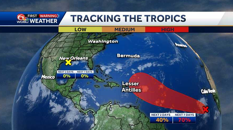 Watch for a storm to form in the Atlantic this week
