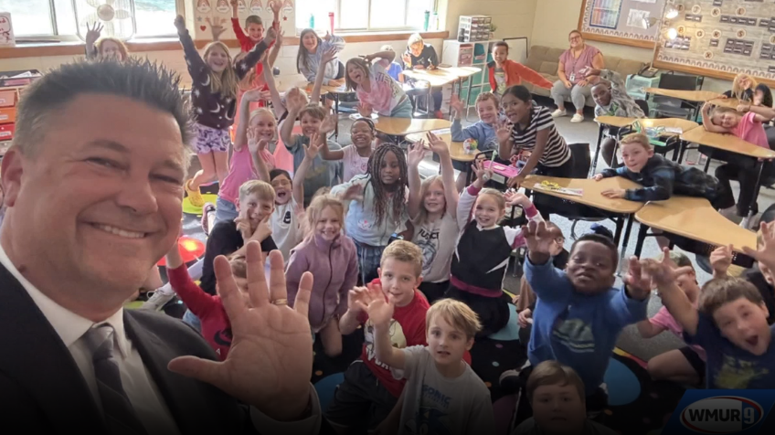 WMUR's Kevin Skarupa visits Beaver Meadow School in Concord