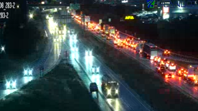 Traffic blocked on I-83 following crash in Dauphin County