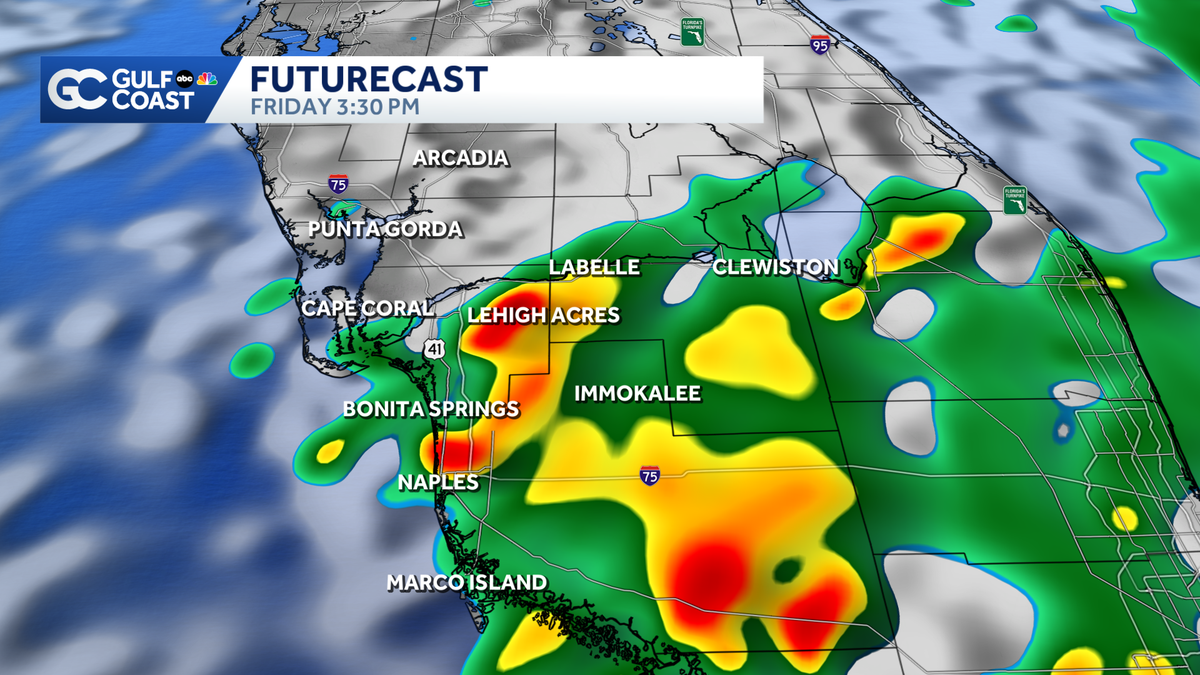 One more rainy day to end the week before a drier weekend ahead