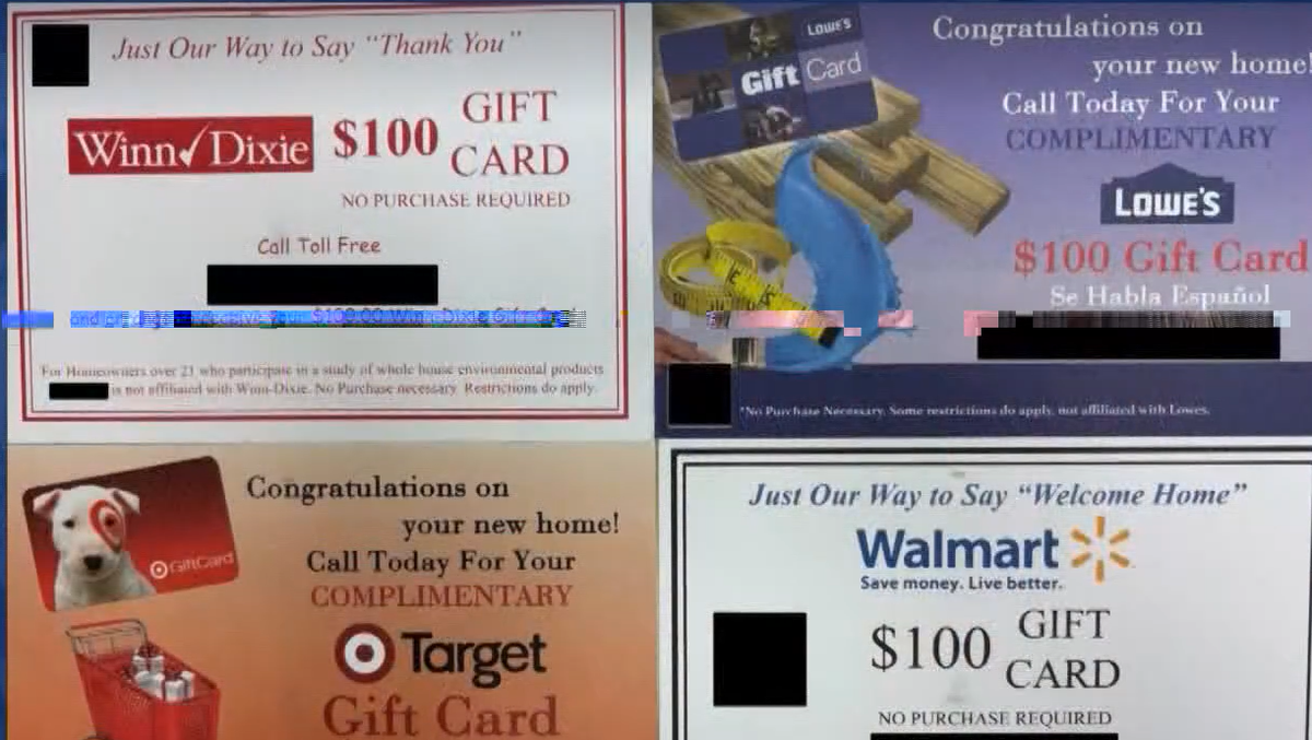 Beware of promise of free gift cards