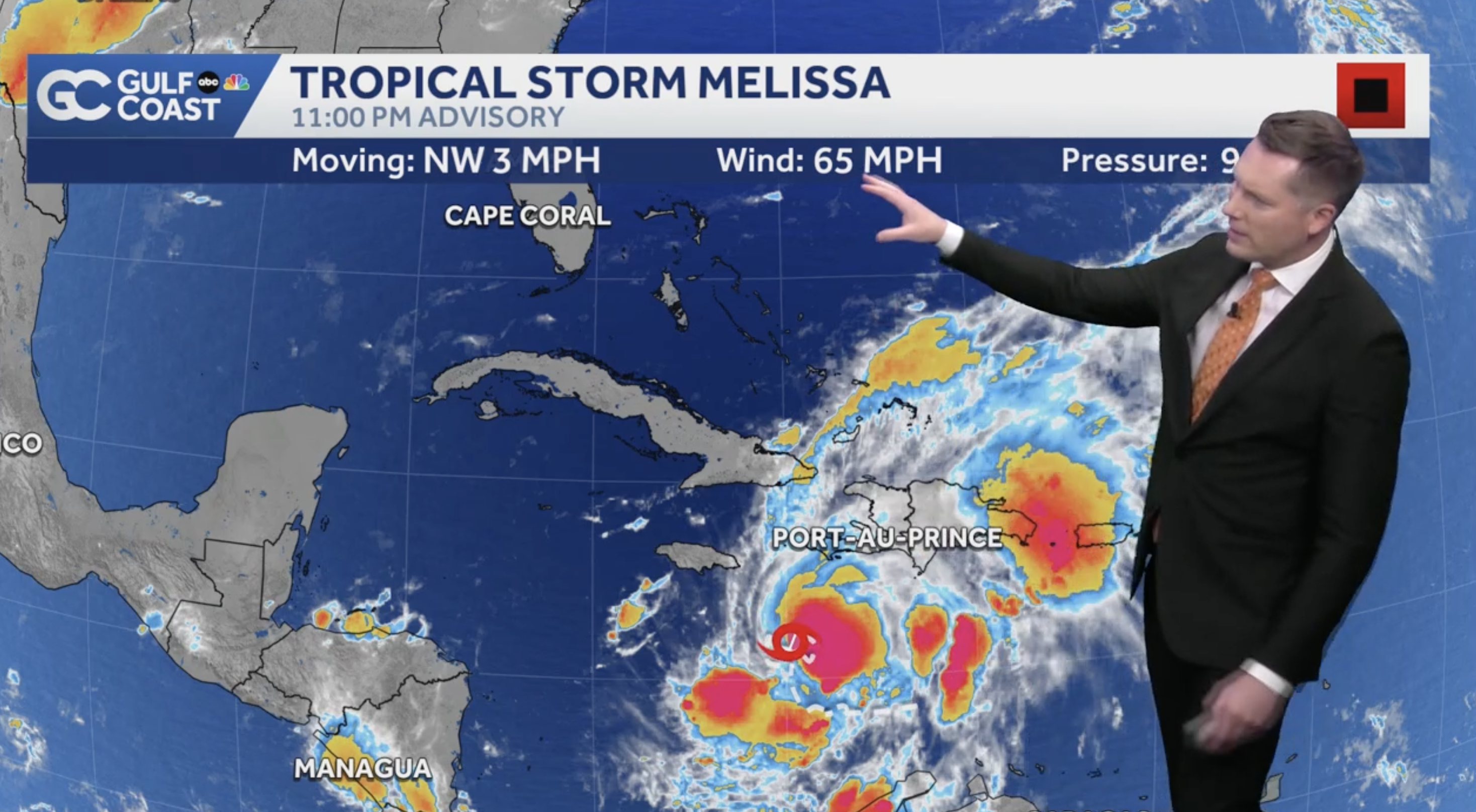 Tropical Storm Melissa nears hurricane strength and drops torrential rain on Caribbean
