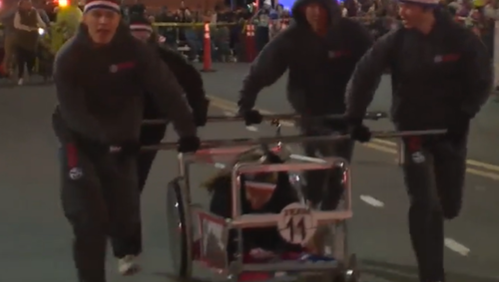 North Carolina's holiday bed race takes over Mocksville for a one-of-a-kind holiday spectacular event