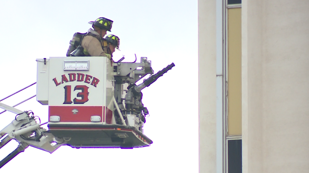 Abandoned high rise sets off fire alarms, again