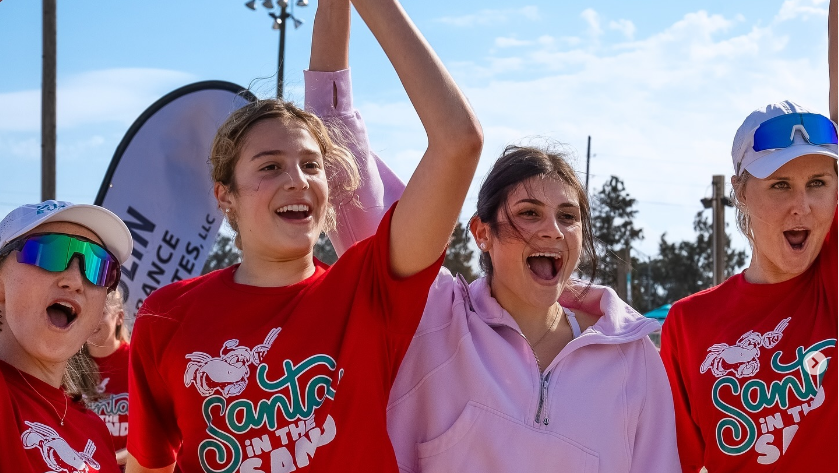 Local Olympians Taryn Brasher & Kristen Nuss hosting 'Santa in the Sand' charity volleyball event