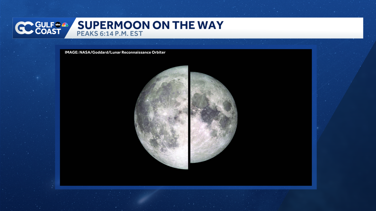 Supermoon and last full moon of 2025 Thursday night