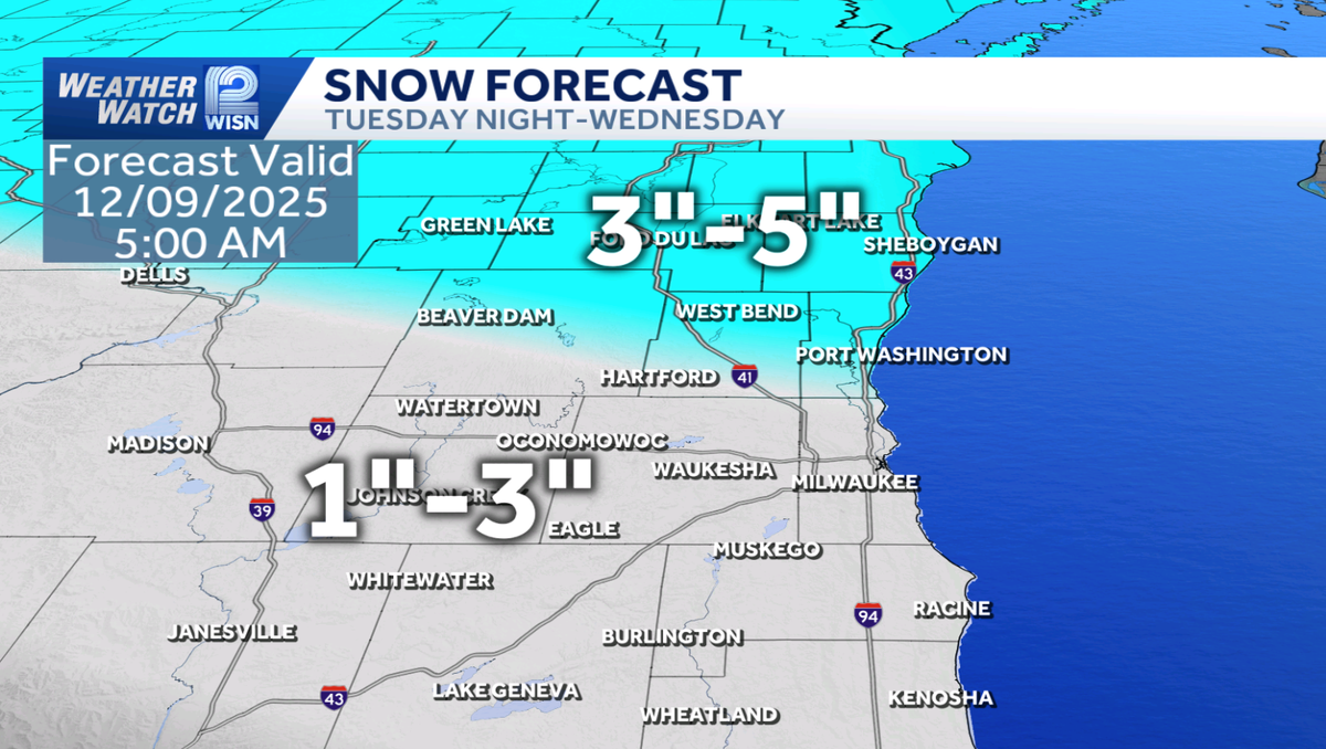 Impact Day: Slick Start to More Snow Tonight for SE Wisconsin