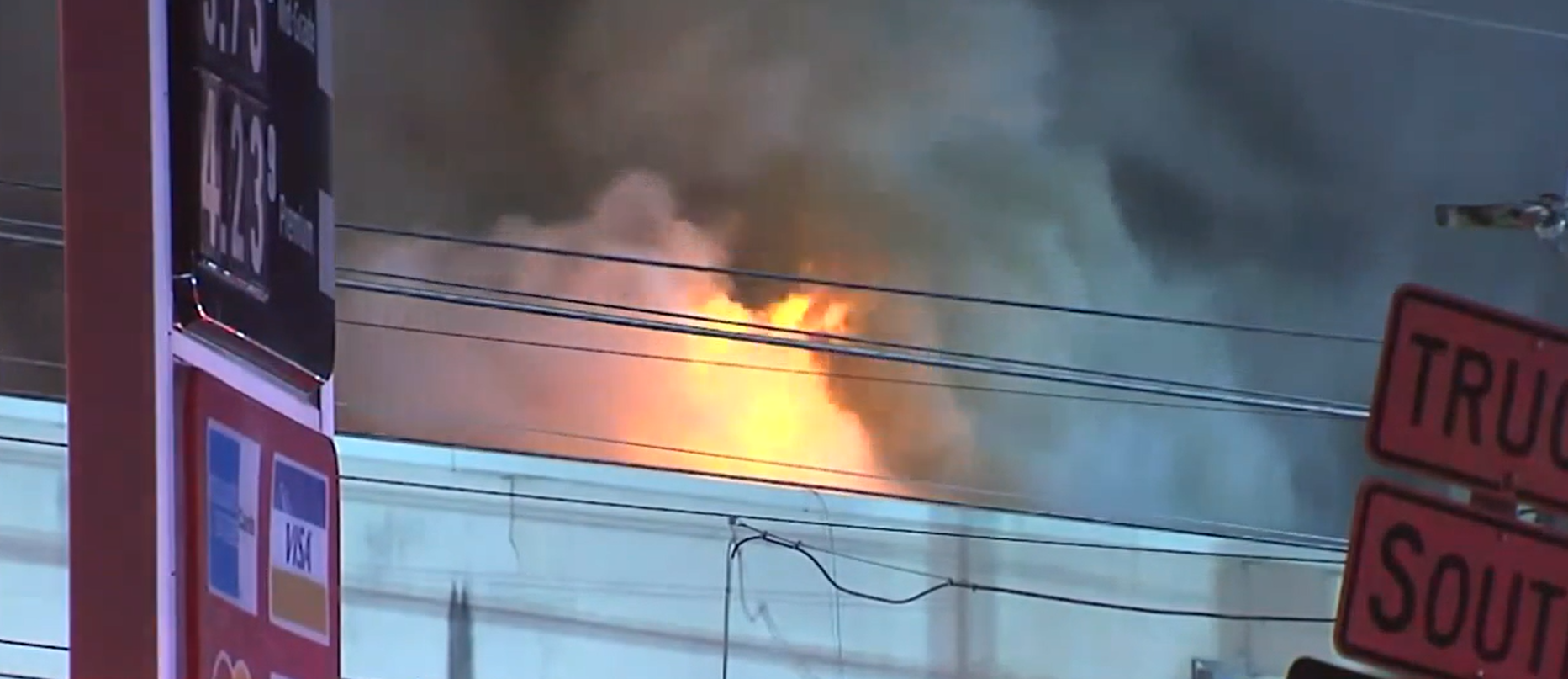 Crews battle blaze at old furniture store in Berks County, Pa. - WGAL