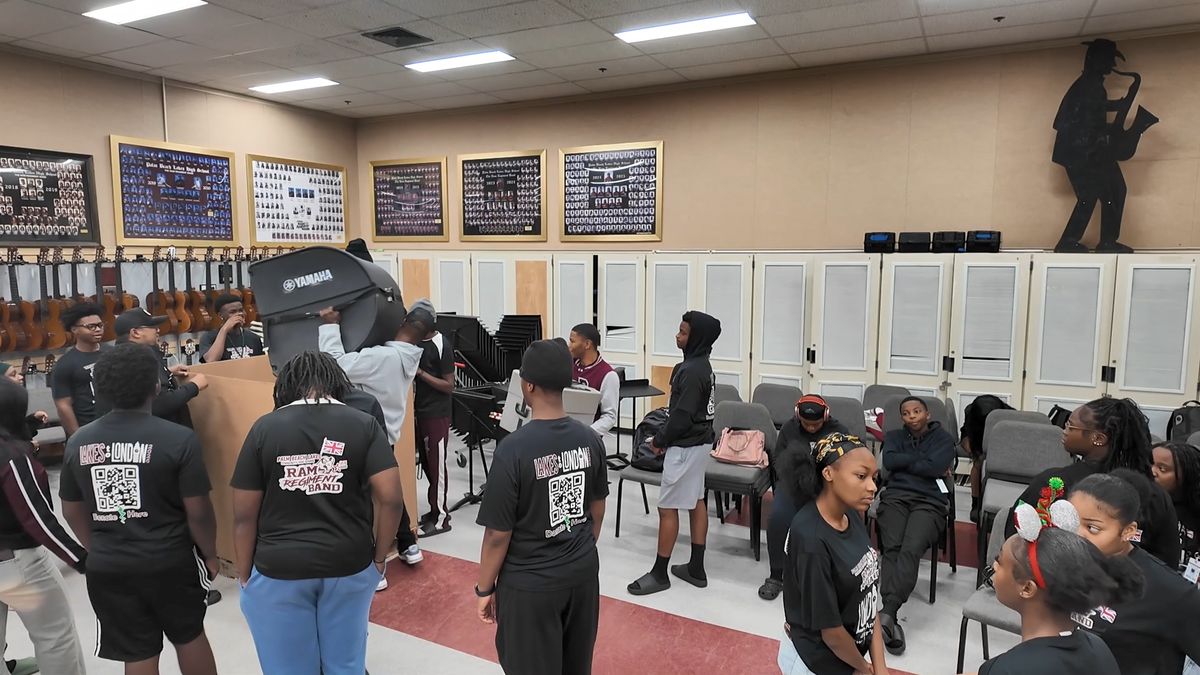 Palm Beach Lakes High School band ships 80 instruments to London after community rallies with $338K in support
