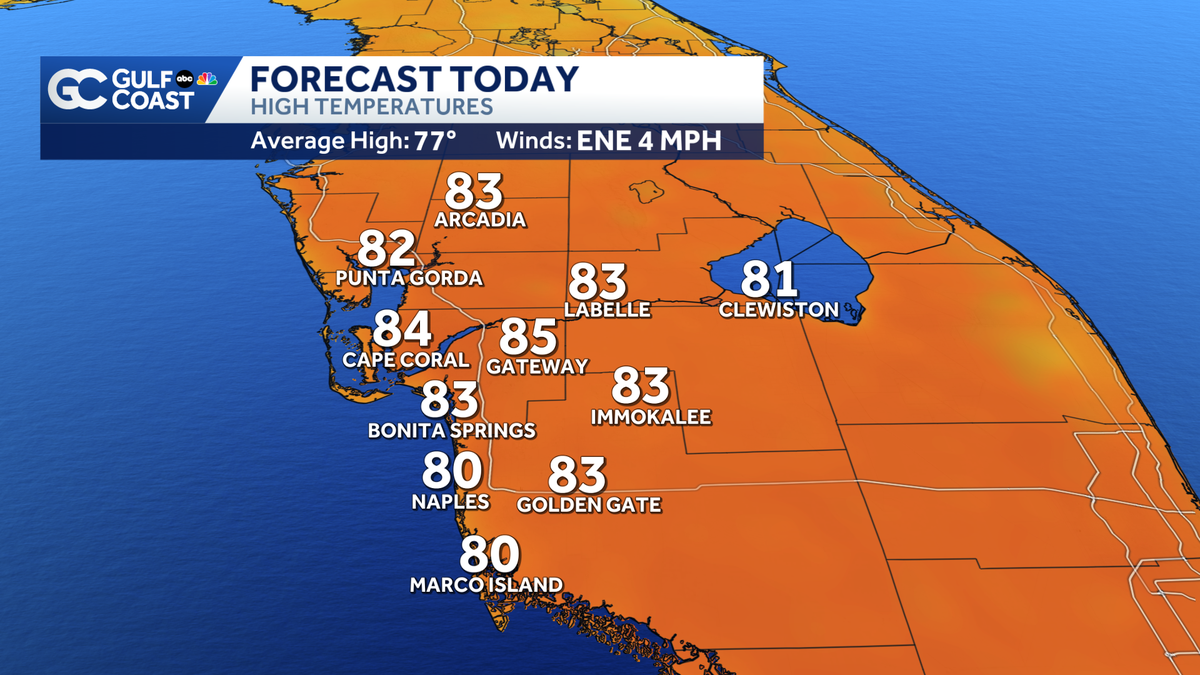 Patchy fog early will lead into a warm and sunny day