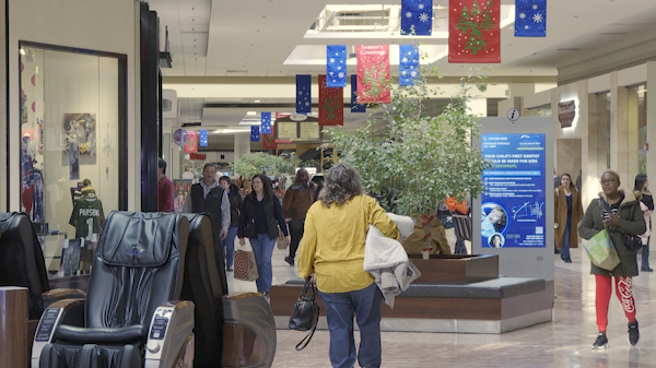 Northern New Yorkers crowd the Champlain Centre Mall on the weekend before Christmas