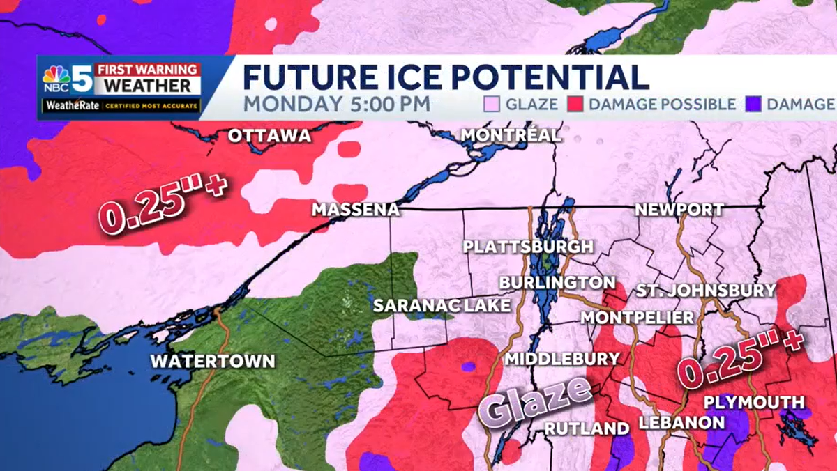 Heading home after the holiday? Some snow, freezing rain possible in Vermont and New York