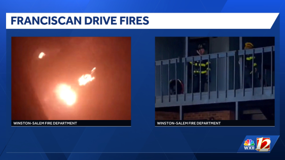 Crews respond to separate apartment fires on Franciscan Drive, Winston-Salem fire says