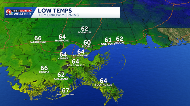 Warm, breezy Friday with a few spotty showers before a brief dip in ...
