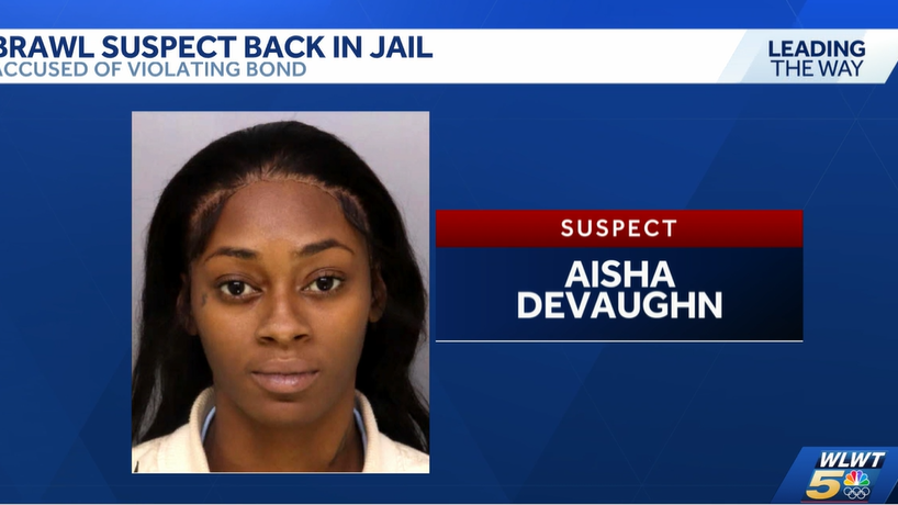 Suspect in viral downtown brawl jailed for bond violation - WLWT