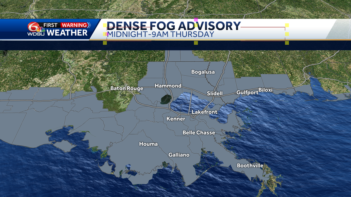Dense Fog Advisory again Thursday morning