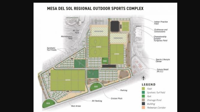Mesa Del Sol sports complex project completes Phase 3