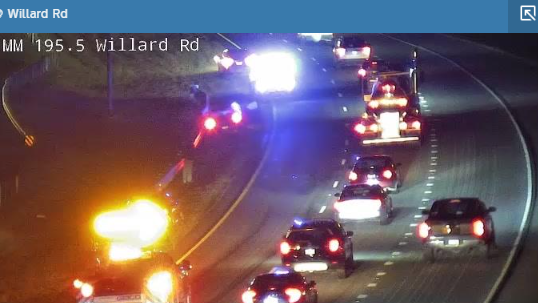 Crash blocks left lane on I-40 east near Exit 195 in Winston-Salem