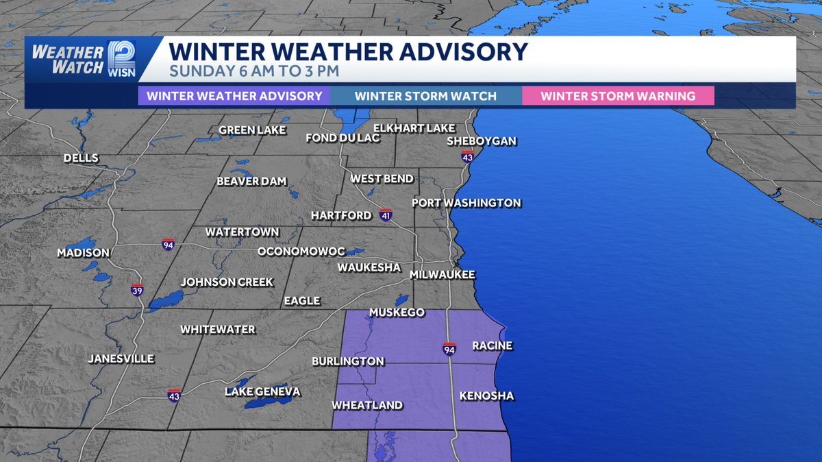 Bitter cold and lake effect snow for SE Wisconsin this weekend