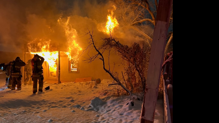 Fire severely damages unoccupied house in Albuquerque