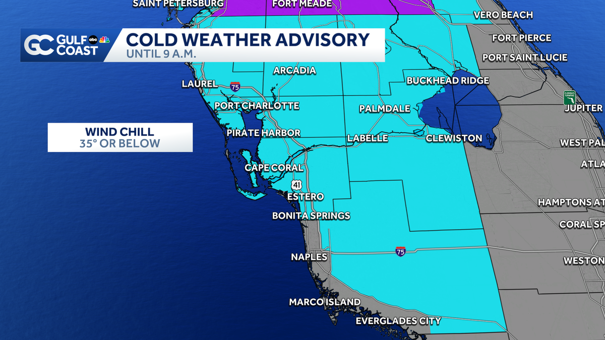 Weather Impact Day: Cold air here to stay across the Gulf Coast