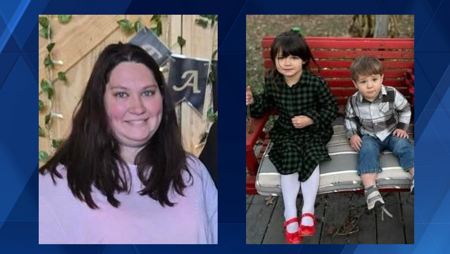 North Carolina woman missing along with her two young children