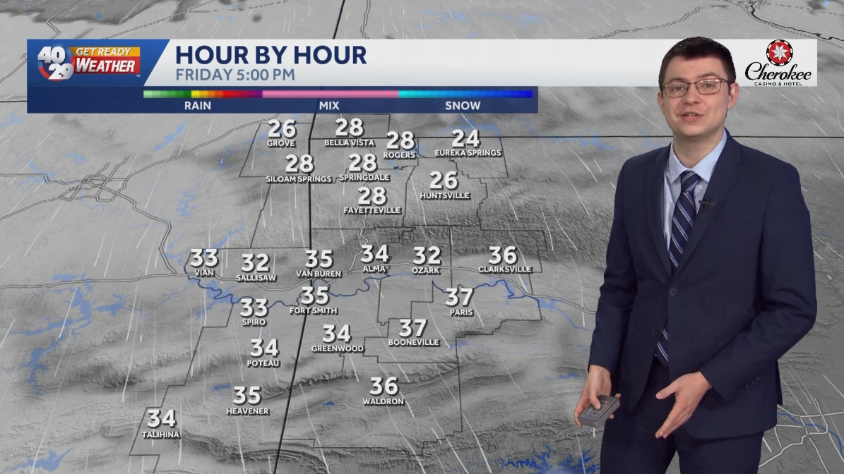 Bitterly cold temperatures Saturday across Arkansas