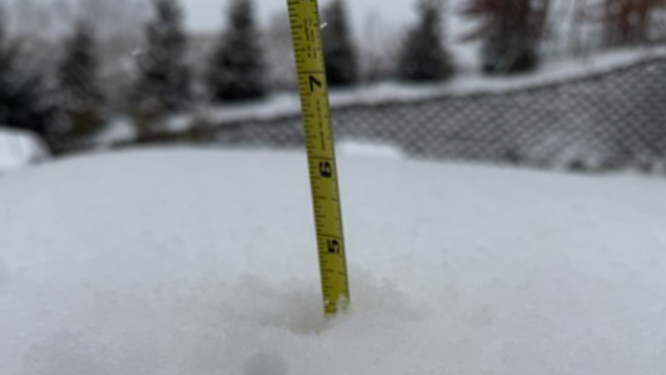 How to measure snow, report inches here