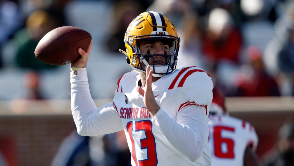 LSU QB Garrett Nussmeier named Senior Bowl MVP as American beats National 17 - 9