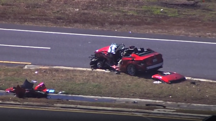 Car crashes with semitruck in Orange County; 1 person rescued