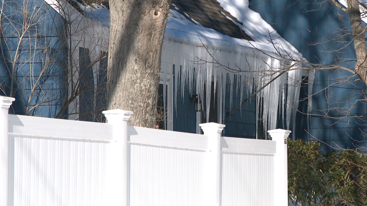 Ice dams formed by snow melt and refreeze, can lead to issues if not addressed