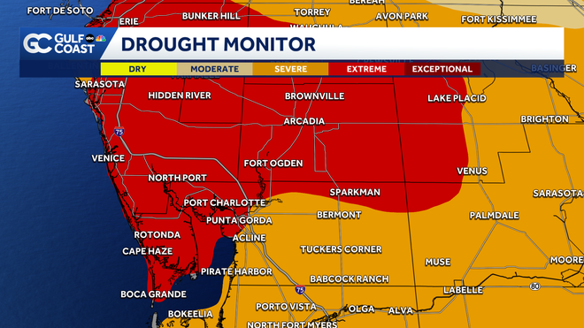 Extreme drought expands across the Gulf Coast
