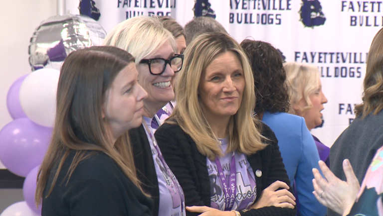 Job candidates meet with leaders from Fayetteville Public Schools