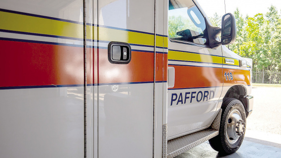 Pafford EMS ambulance transporting patient on I-55 hit head-on