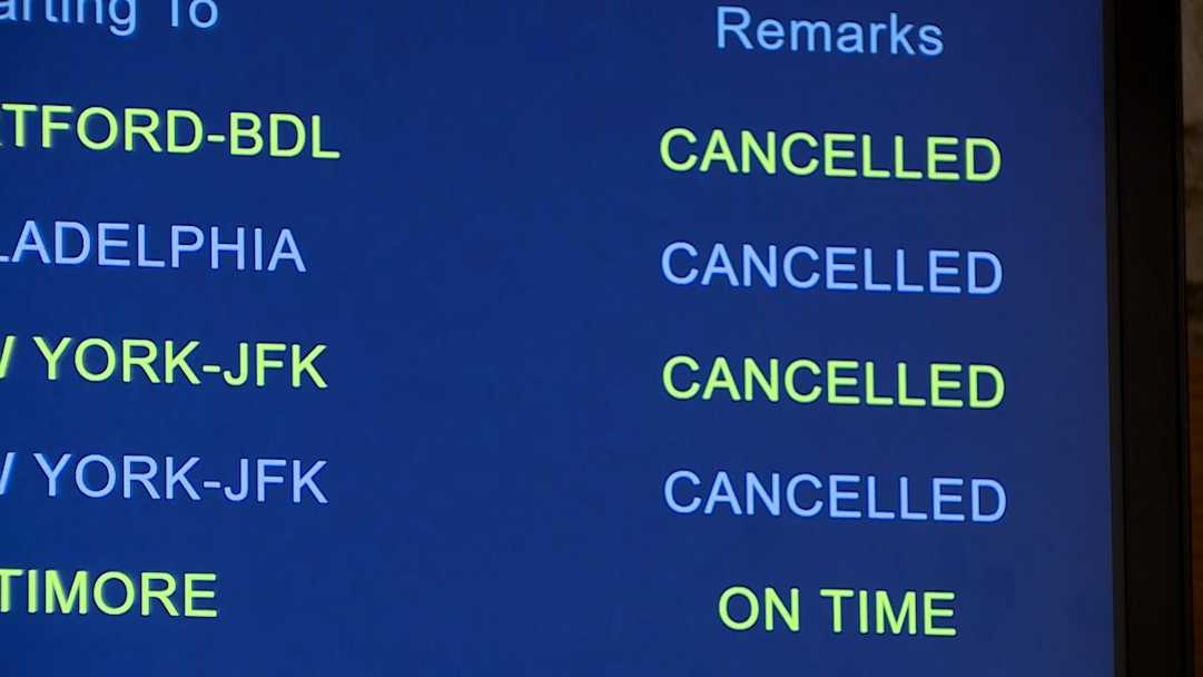 Travelers at PBIA frustrated by hundreds of flight cancellations due to Northeast blizzard