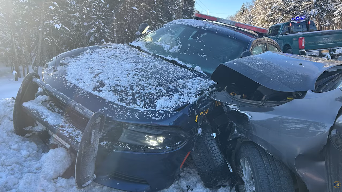 New York State Police trooper hit by passing vehicle in Franklin County, returns to duty