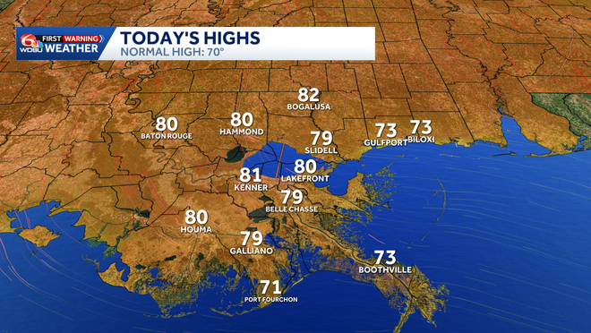 Humidity, temperatures, rain chances on the rise in your New Orleans ...