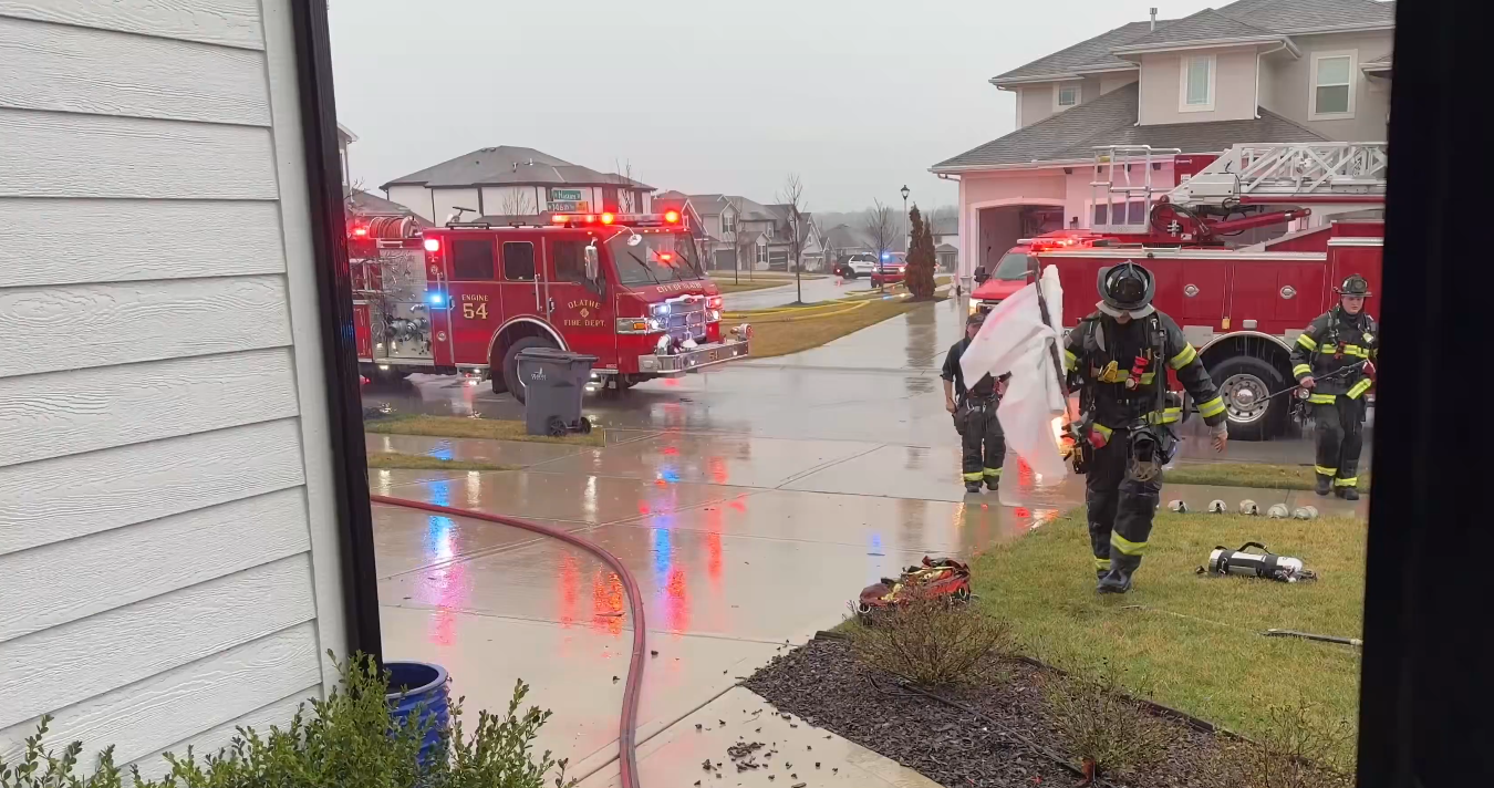 Lightning strike leads to 'significant' damage inside Olathe home, leaves 4 displaced